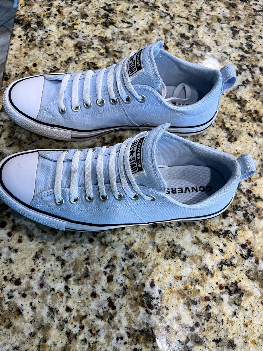 Converse All-Star Light Blue Low Top Canvas Sneakers Men’s 9 Women’s 11 - Picture 3 of 13